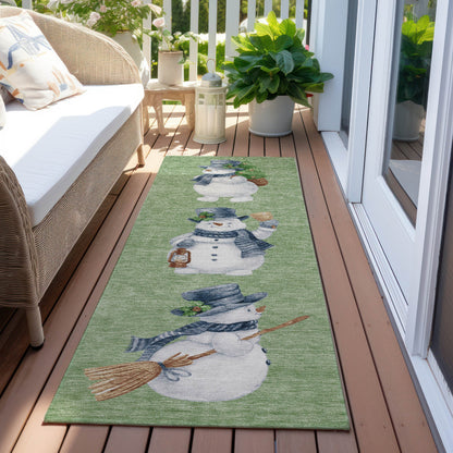 Addison Rugs Raeanor Green Washable Indoor-Outdoor Rug