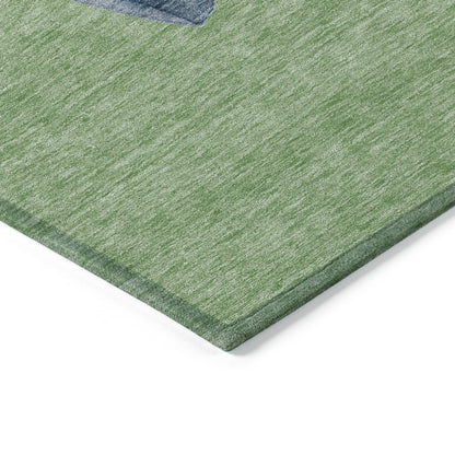 Addison Rugs Raeanor Green Washable Indoor-Outdoor Rug