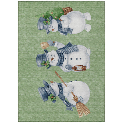 Addison Rugs Raeanor Green Washable Indoor-Outdoor Rug
