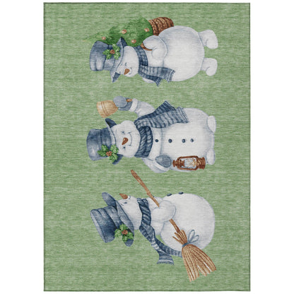 Addison Rugs Raeanor Green Washable Indoor-Outdoor Rug