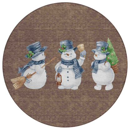 Addison Rugs Raeanor Brown Washable Indoor-Outdoor Rug