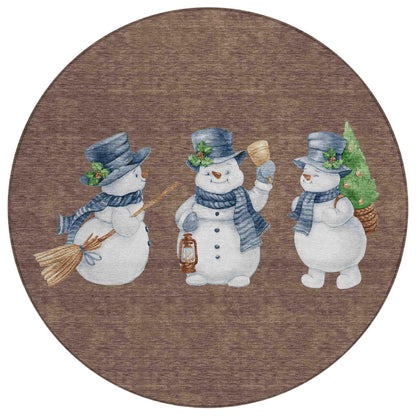 Addison Rugs Raeanor Brown Washable Indoor-Outdoor Rug