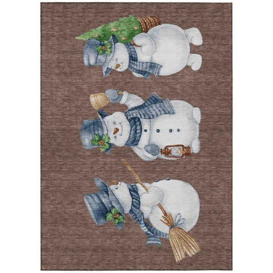 Addison Rugs Raeanor Brown Washable Indoor-Outdoor Rug