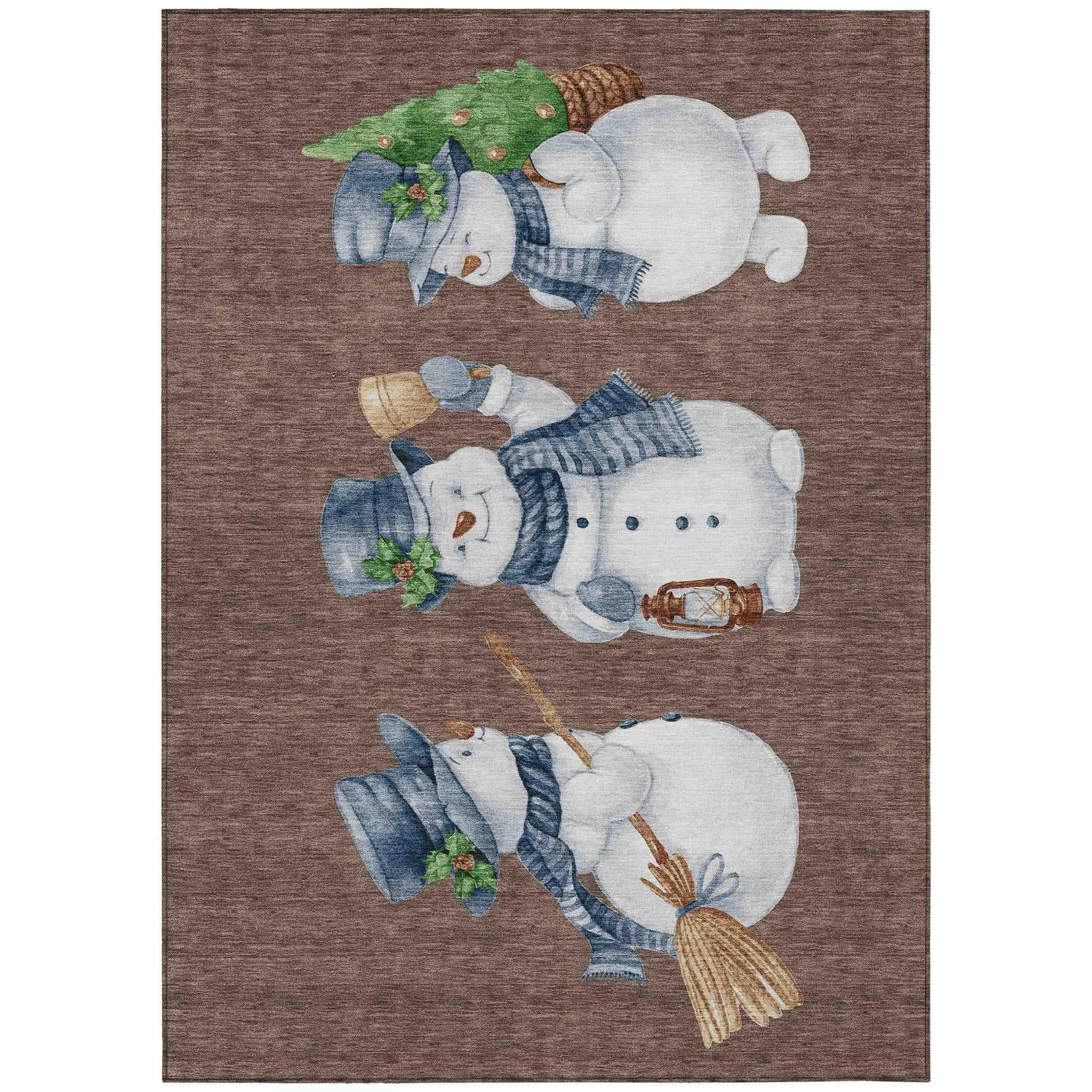 Addison Rugs Raeanor Brown Washable Indoor-Outdoor Rug