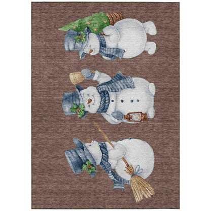 Addison Rugs Raeanor Brown Washable Indoor-Outdoor Rug