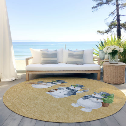 Addison Rugs Raeanor Gold Washable Indoor-Outdoor Rug