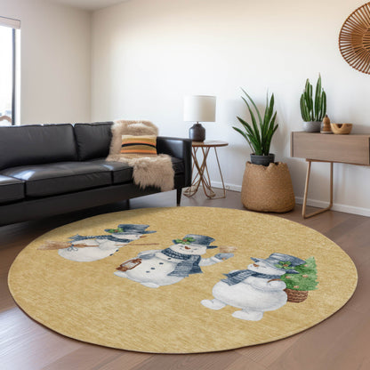 Addison Rugs Raeanor Gold Washable Indoor-Outdoor Rug