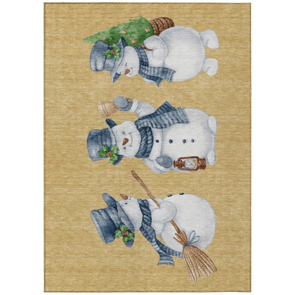 Addison Rugs Raeanor Gold Washable Indoor-Outdoor Rug