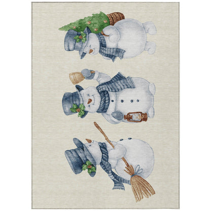 Addison Rugs Raeanor Ivory Washable Indoor-Outdoor Rug