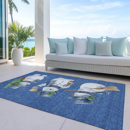 Addison Rugs Raeanor Navy Washable Indoor-Outdoor Rug