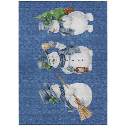 Addison Rugs Raeanor Navy Washable Indoor-Outdoor Rug