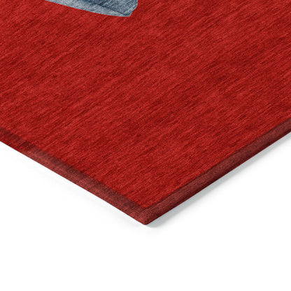 Addison Rugs Raeanor Red Washable Indoor-Outdoor Rug