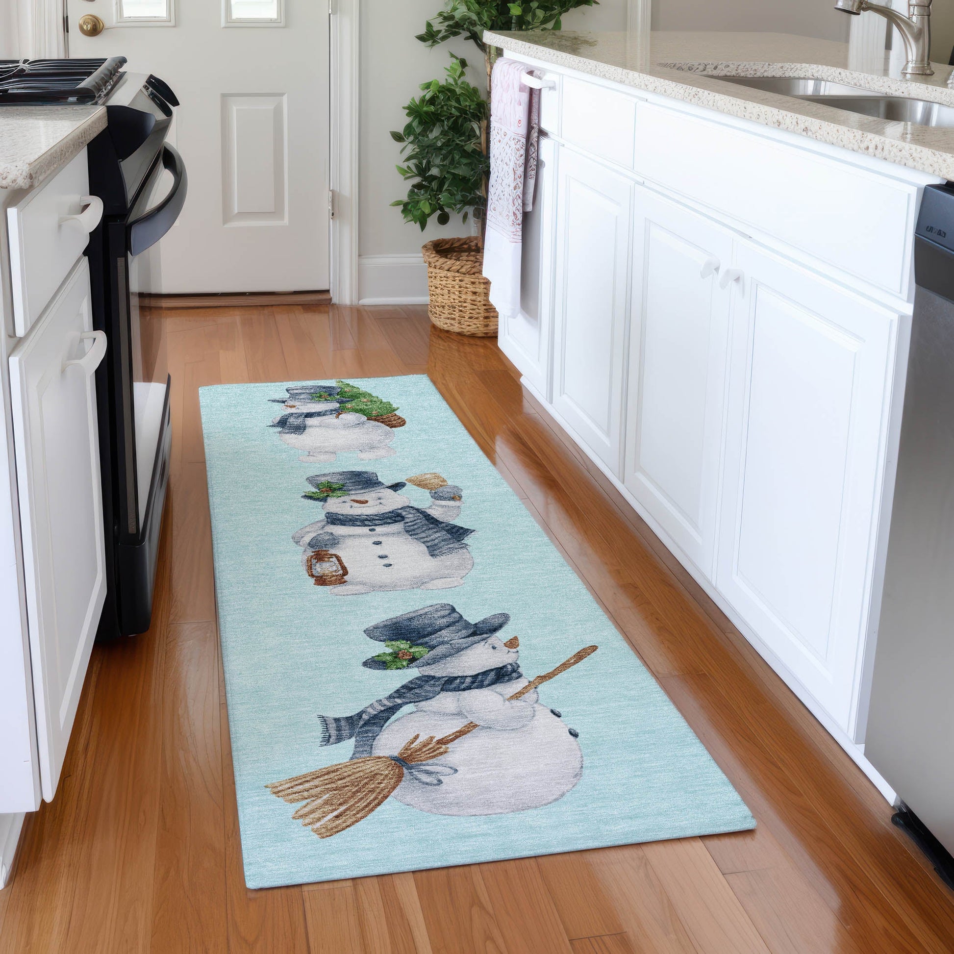 Addison Rugs Raeanor Blue Washable Indoor-Outdoor Rug
