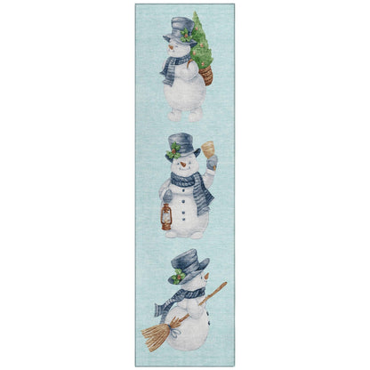 Addison Rugs Raeanor Blue Washable Indoor-Outdoor Rug