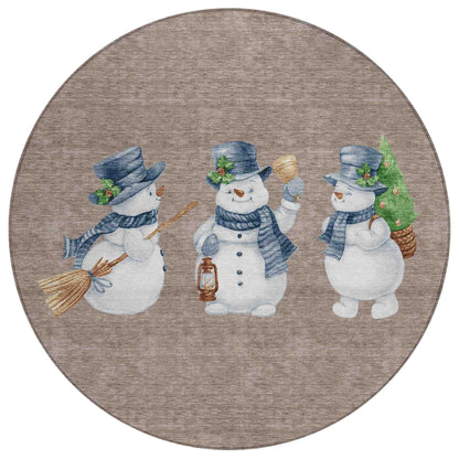 Addison Rugs Raeanor Taupe Washable Indoor-Outdoor Rug