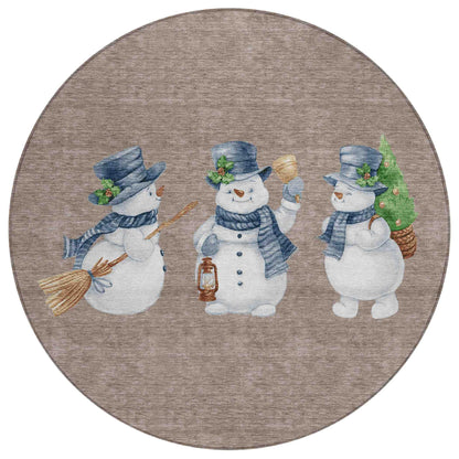 Addison Rugs Raeanor Taupe Washable Indoor-Outdoor Rug