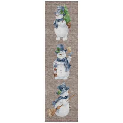 Addison Rugs Raeanor Taupe Washable Indoor-Outdoor Rug