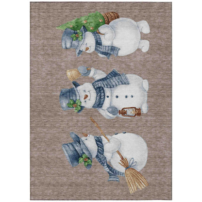 Addison Rugs Raeanor Taupe Washable Indoor-Outdoor Rug
