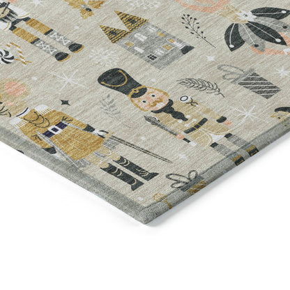 Addison Rugs Raeara Brown Washable Indoor-Outdoor Rug