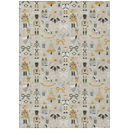 Addison Rugs Raeara Brown Washable Indoor-Outdoor Rug