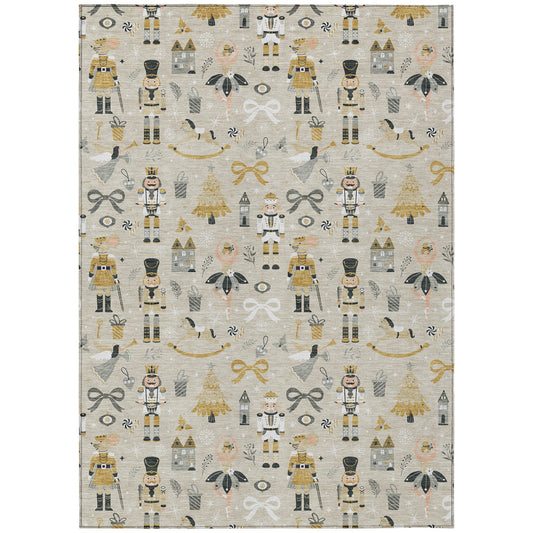 Addison Rugs Raeara Brown Washable Indoor-Outdoor Rug