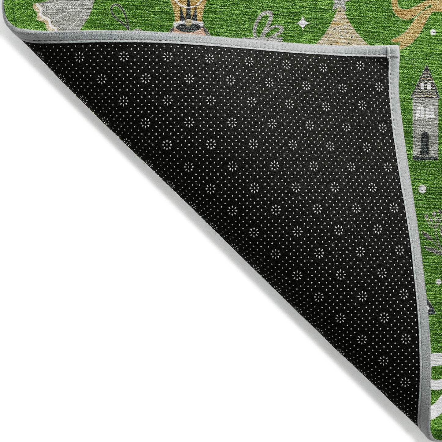 Raeara Green Washable Indoor-Outdoor Rug