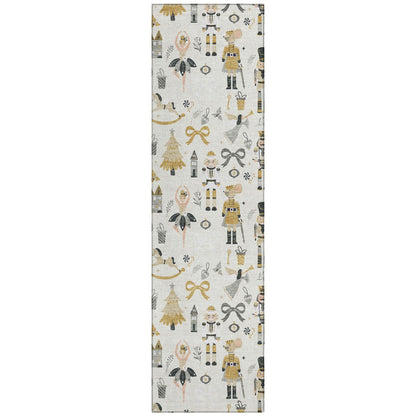 Addison Rugs Raeara Ivory Washable Indoor-Outdoor Rug