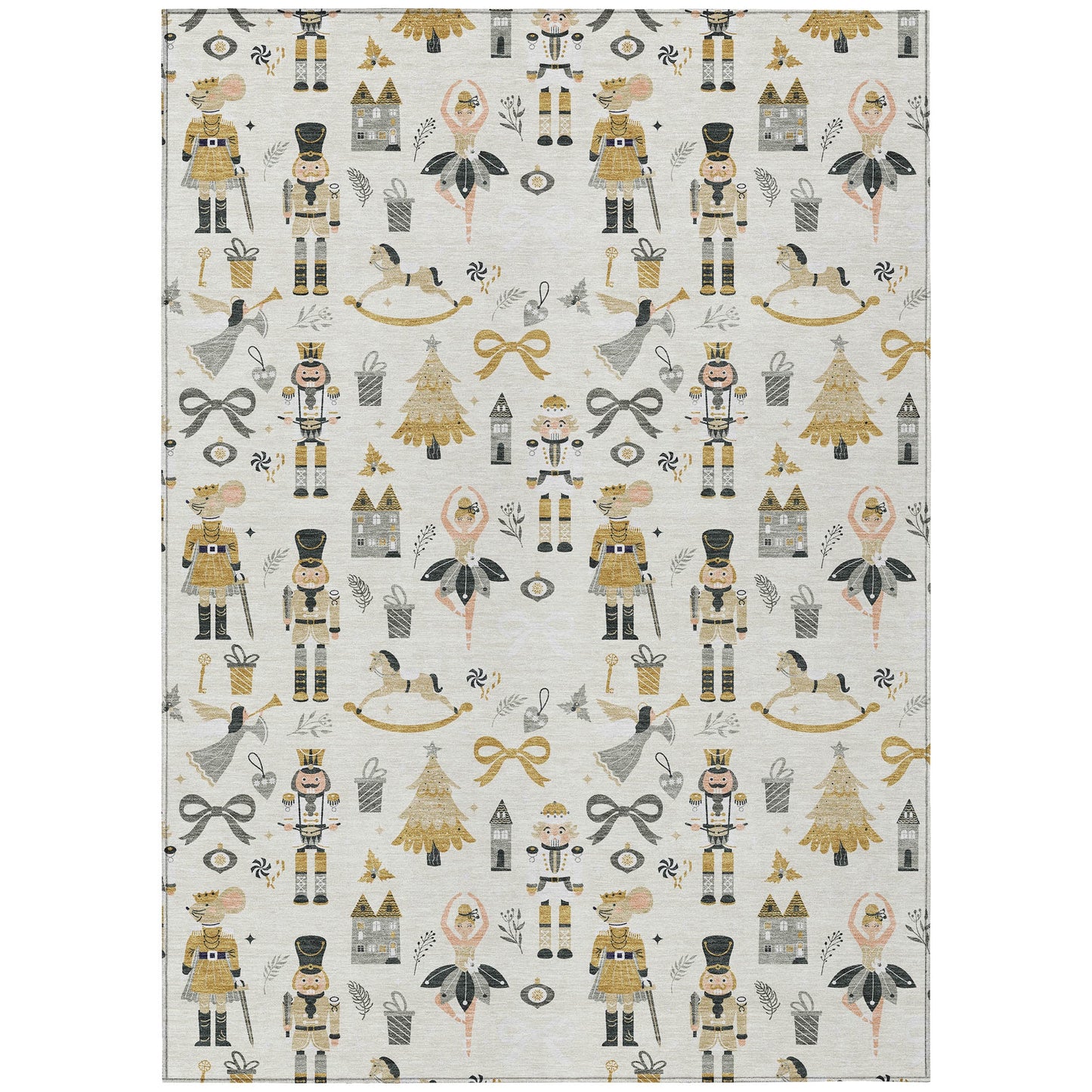 Addison Rugs Raeara Ivory Washable Indoor-Outdoor Rug