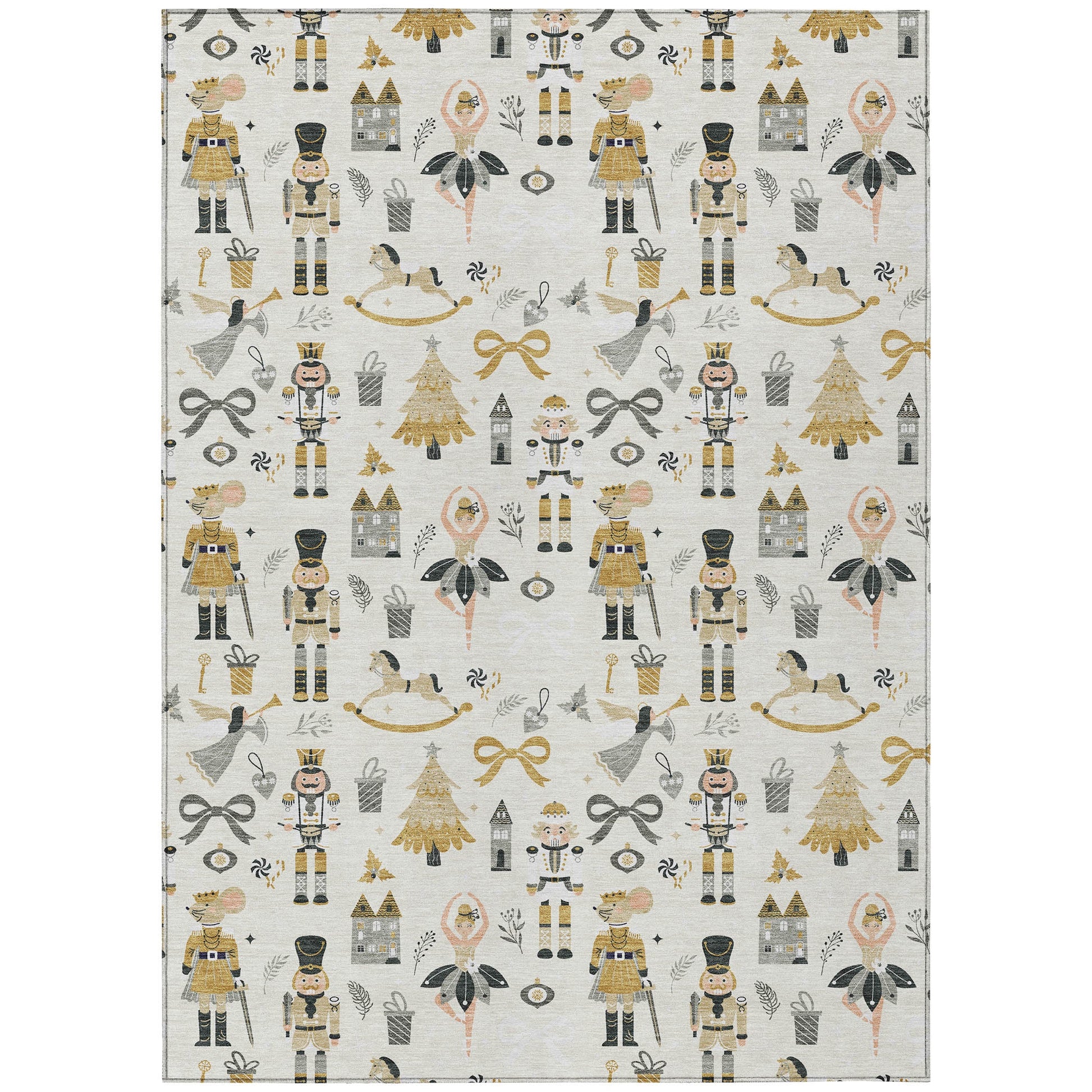 Addison Rugs Raeara Ivory Washable Indoor-Outdoor Rug