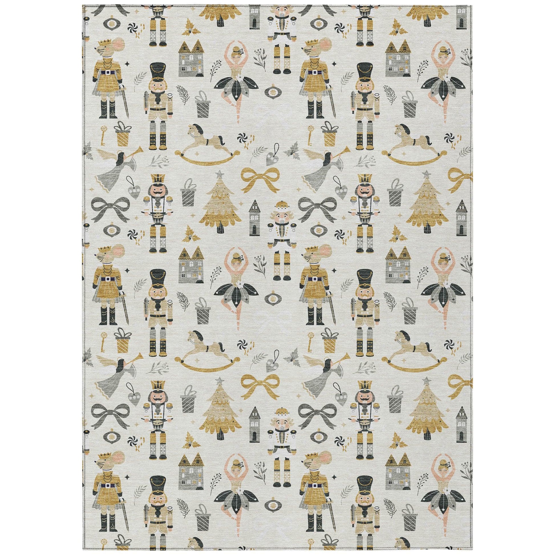 Addison Rugs Raeara Ivory Washable Indoor-Outdoor Rug