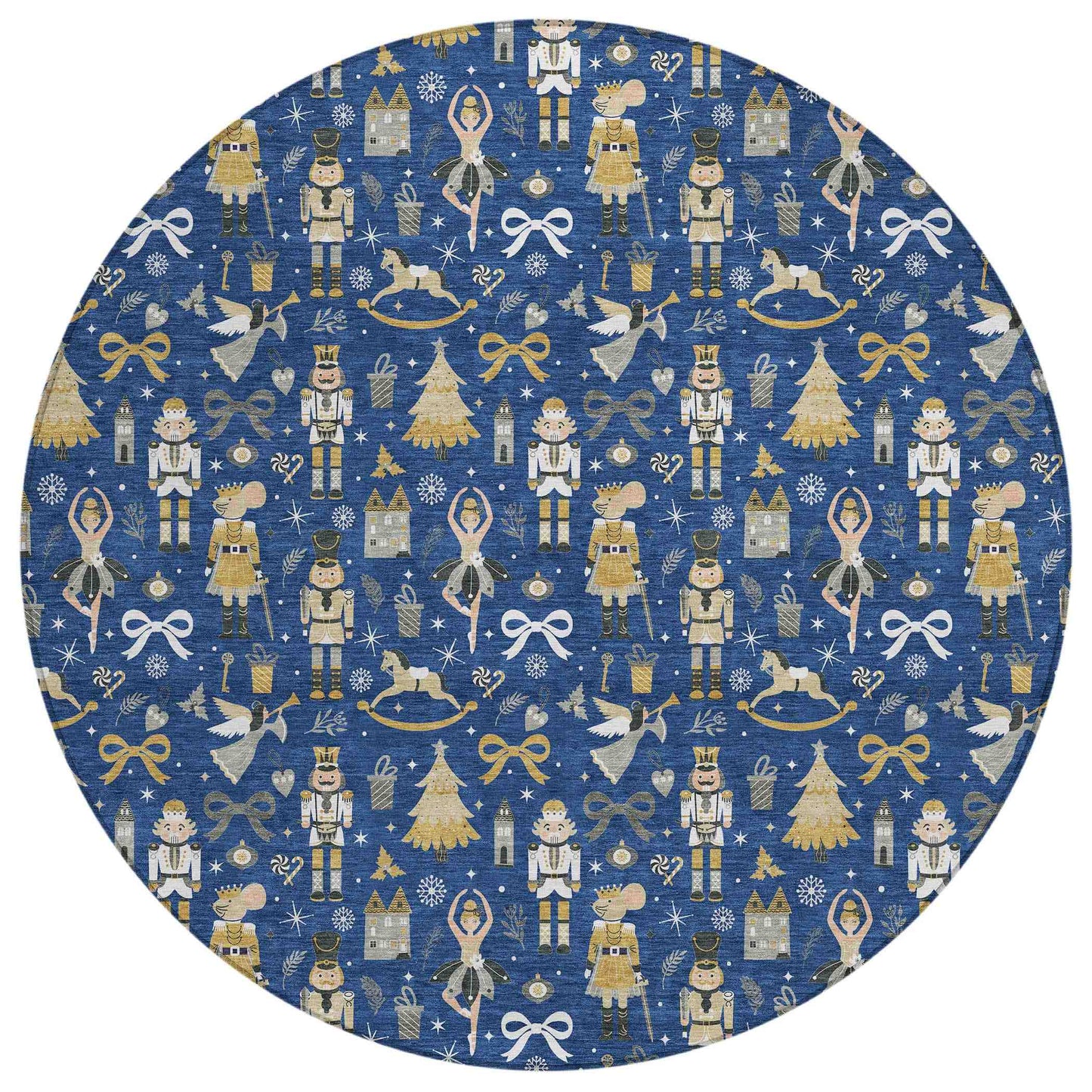Raeara Blue Washable Indoor-Outdoor Rug
