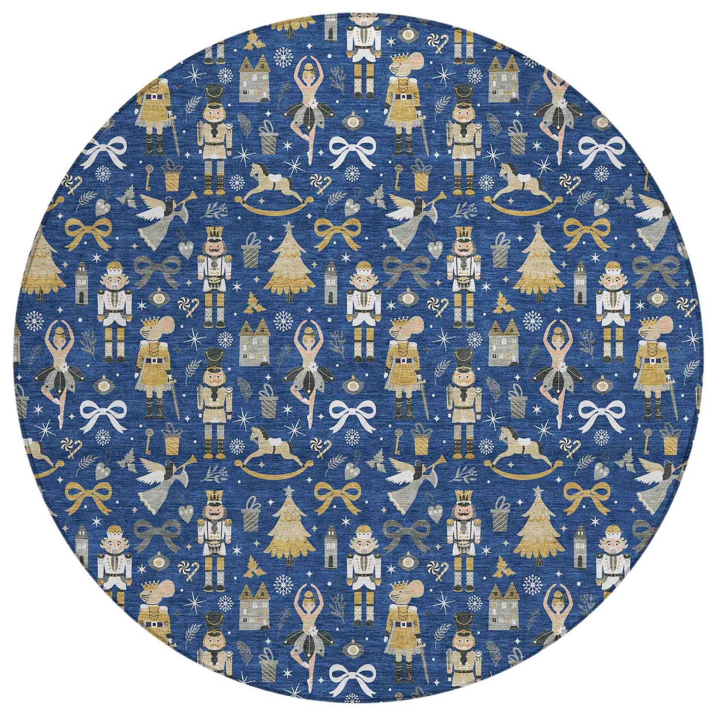 Raeara Blue Washable Indoor-Outdoor Rug