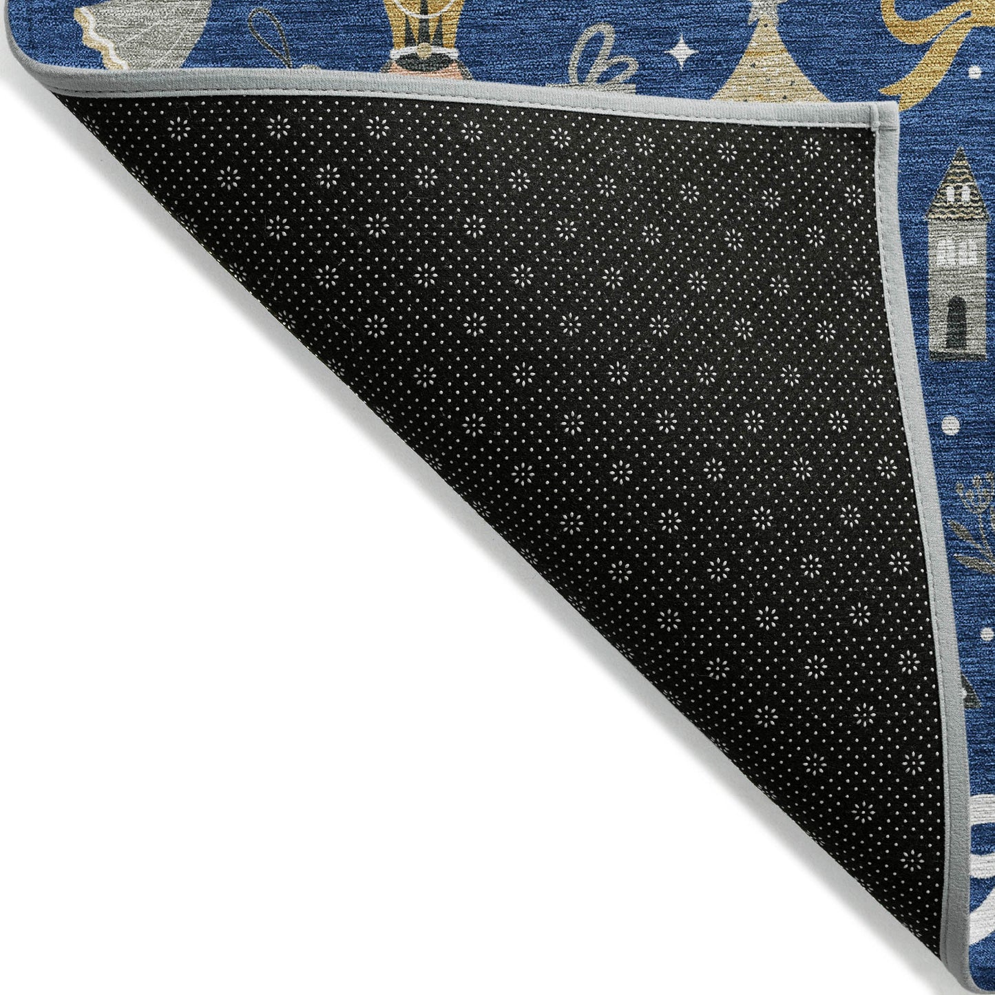 Raeara Blue Washable Indoor-Outdoor Rug