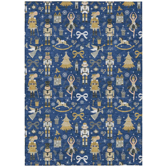Addison Rugs Raeara Blue Washable Indoor-Outdoor Rug