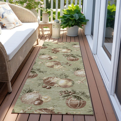 Addison Rugs Raearis Aloe Washable Indoor-Outdoor Rug