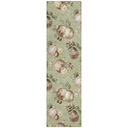 Addison Rugs Raearis Aloe Washable Indoor-Outdoor Rug