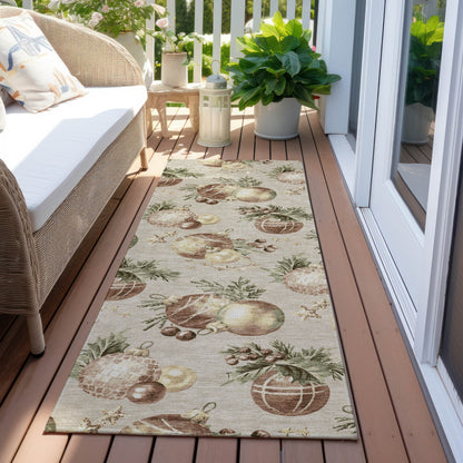 Addison Rugs Raearis Brown Washable Indoor-Outdoor Rug