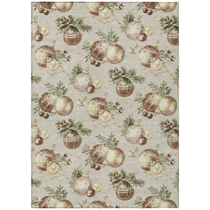 Addison Rugs Raearis Brown Washable Indoor-Outdoor Rug