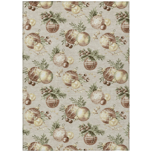 Addison Rugs Raearis Brown Washable Indoor-Outdoor Rug