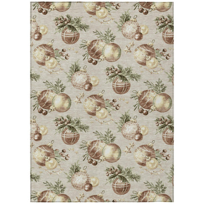 Addison Rugs Raearis Brown Washable Indoor-Outdoor Rug