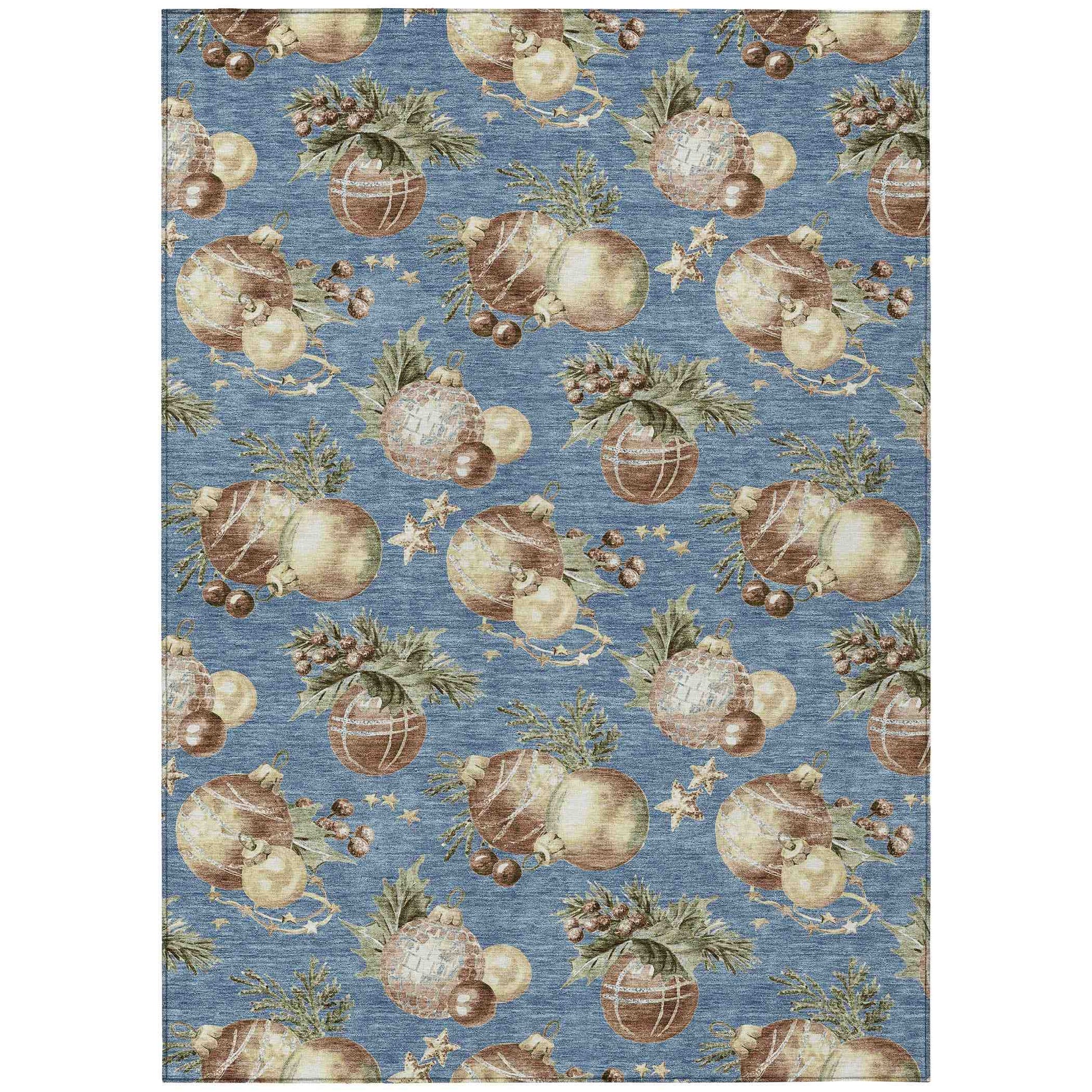 Addison Rugs Raearis Blue Washable Indoor-Outdoor Rug
