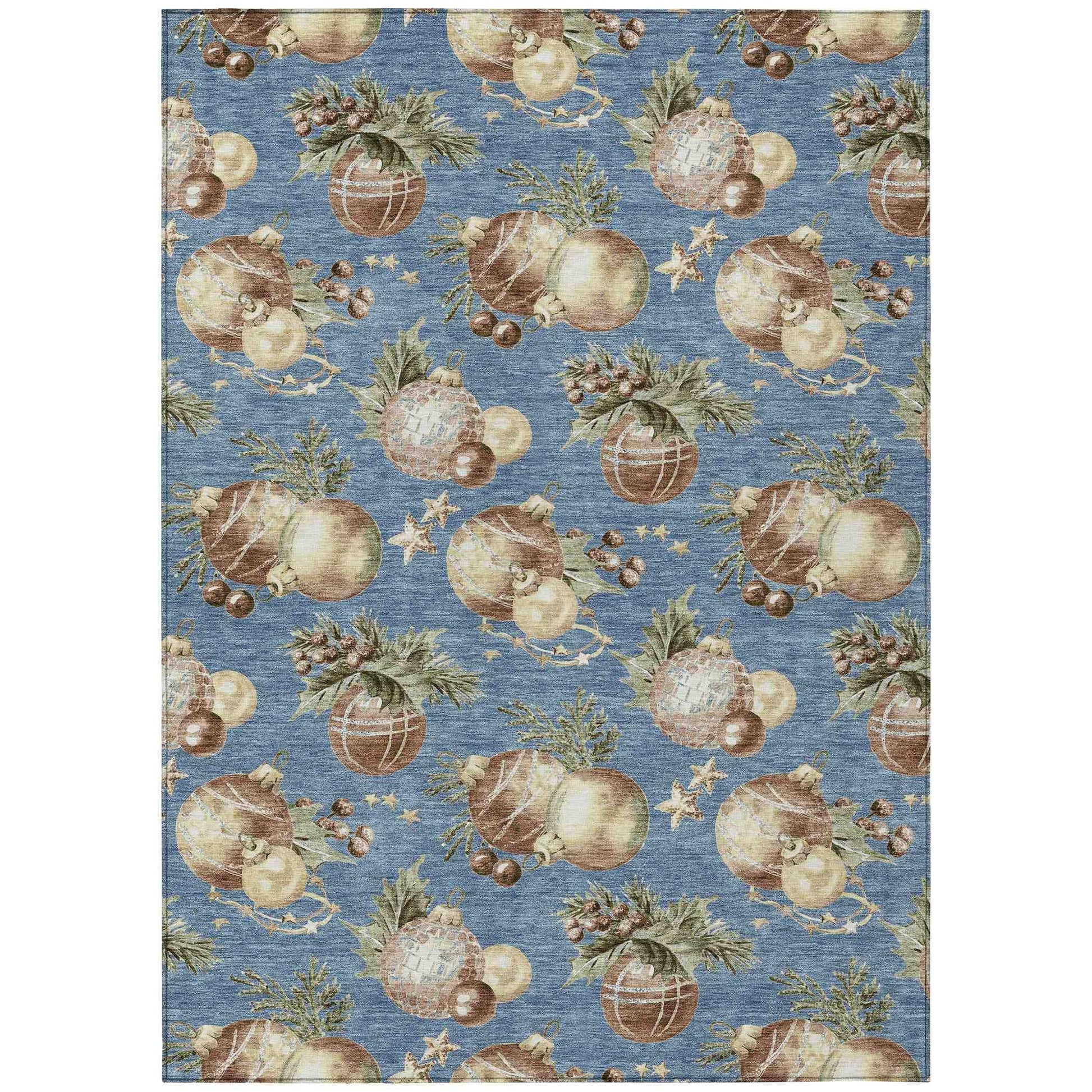 Addison Rugs Raearis Blue Washable Indoor-Outdoor Rug