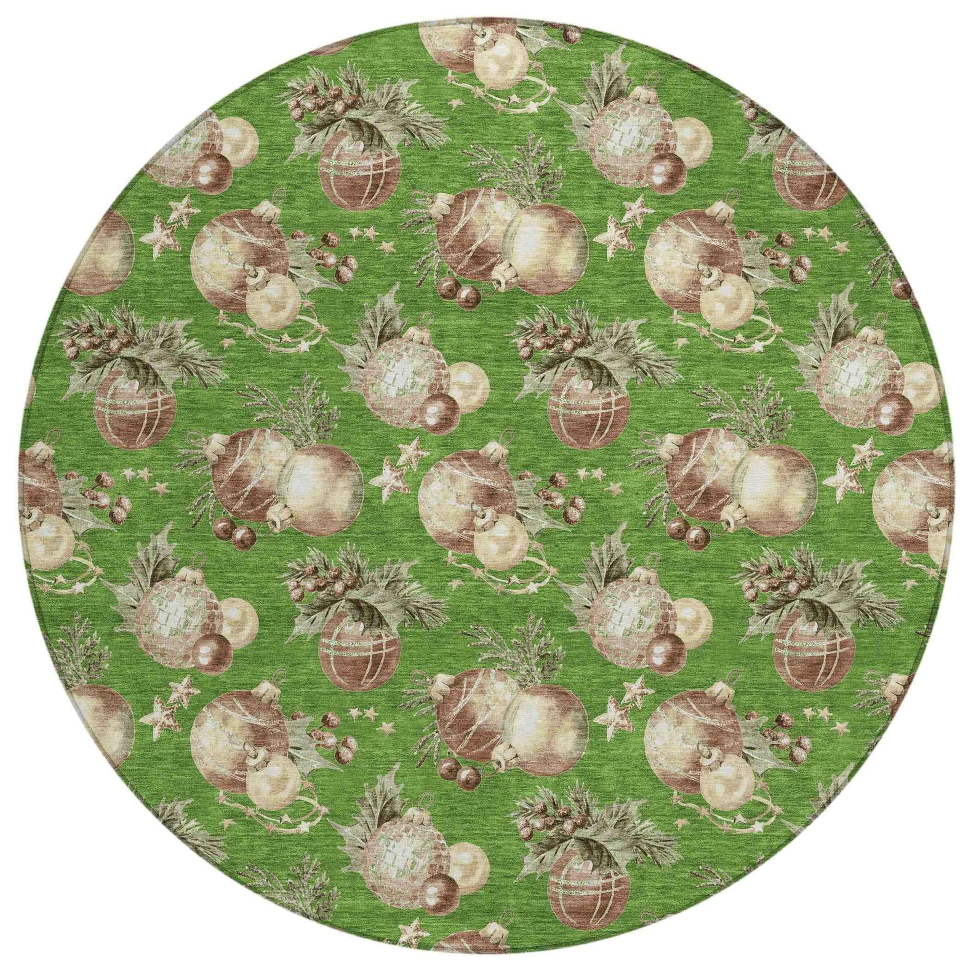 Addison Rugs Raearis Green Washable Indoor-Outdoor Rug