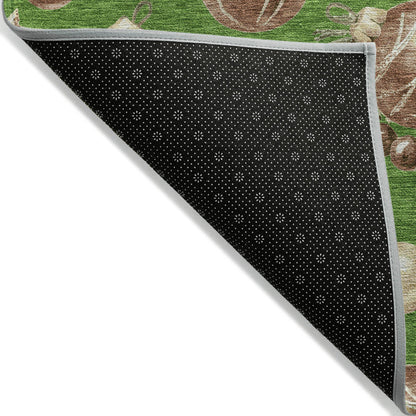 Addison Rugs Raearis Green Washable Indoor-Outdoor Rug