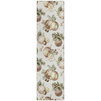 Addison Rugs Raearis Ivory Washable Indoor-Outdoor Rug