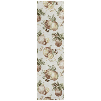 Addison Rugs Raearis Ivory Washable Indoor-Outdoor Rug