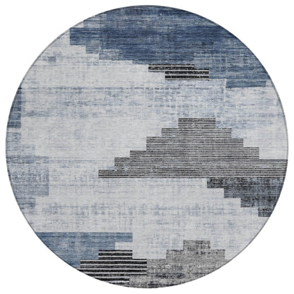 Addison Rugs Raeel Blue Washable Indoor-Outdoor Rug