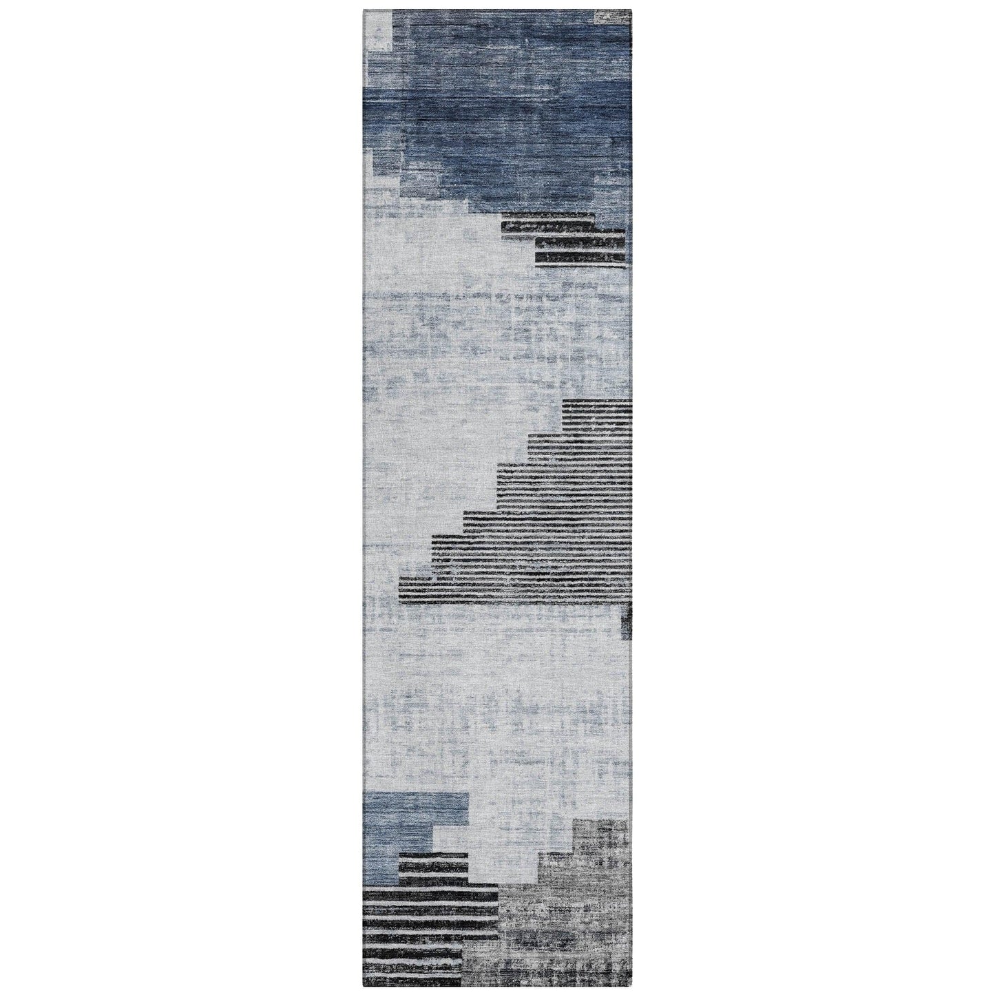 Addison Rugs Raeel Blue Washable Indoor-Outdoor Rug