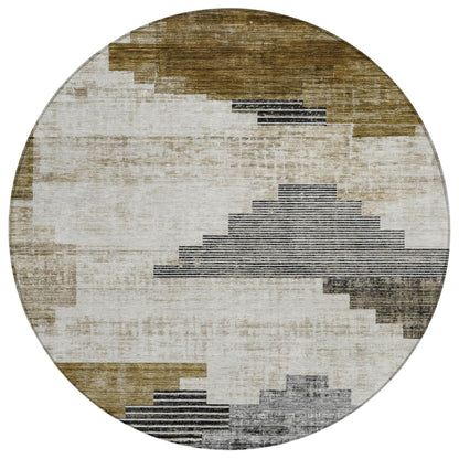 Addison Rugs Raeel Brown Washable Indoor-Outdoor Rug
