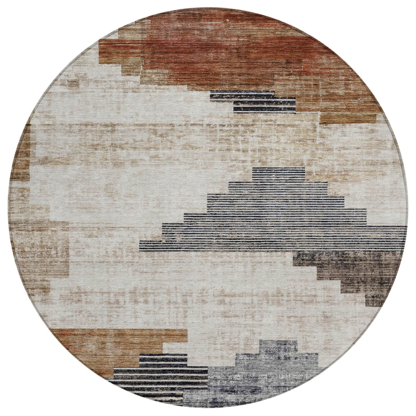 Addison Rugs Raeel Orange Washable Indoor-Outdoor Rug